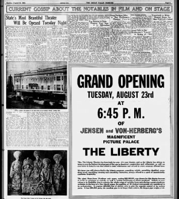 Liberty theatre opening