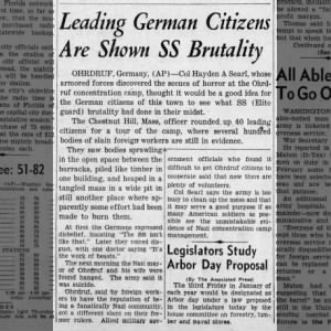 Leading German Citizens Are Shown SS Brutality
