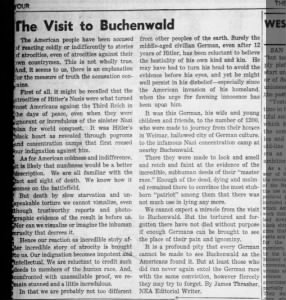 The Visit To Buchenwald