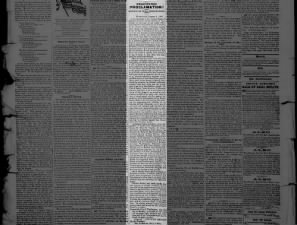 Newspaper prints official Emancipation Proclamation in January 1863