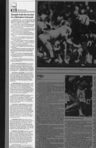 1985 Nebraska-FSU Talla. column