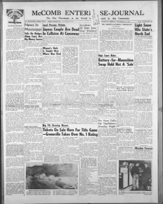 Enterprise-Journal from McComb, Mississippi on November 26, 1956 · Page 1