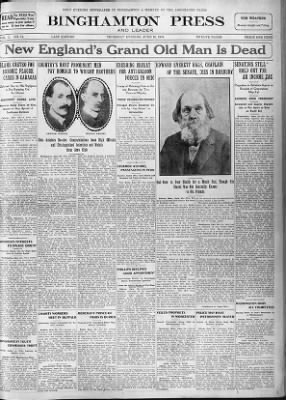 Press and Sun-Bulletin from Binghamton, New York on June 10, 1909 · Page 1