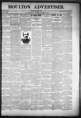 The Moulton Advertiser from Moulton, Alabama • Page 1