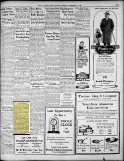 Frank Taggart obit 21 Nov 1927 Ithaca Journal