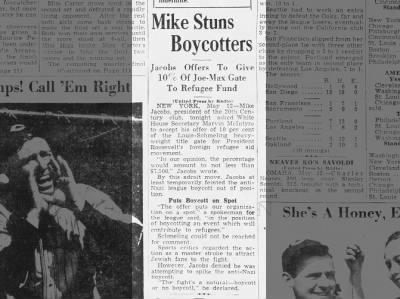 Mike Stuns Boycotters