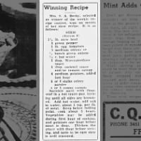 Winning Beef Stew Recipe (1938)