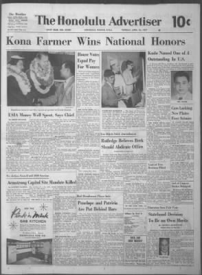 The Honolulu Advertiser from Honolulu, Hawaii on April 16, 1957 · 2
