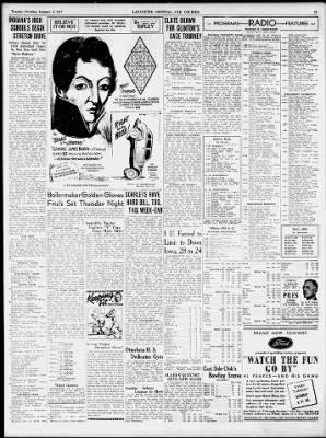 Journal and Courier from Lafayette, Indiana on January 5, 1937 · 13