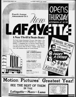 Lafayette theatre opening