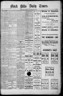 The Black Hills Daily Times from Deadwood, South Dakota • 1