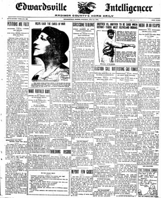The Edwardsville Intelligencer from Edwardsville, Illinois on July 15, 1916 · Page 1