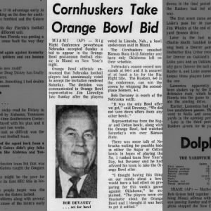 1970.11.15 Nebraska to Orange Bowl, AP