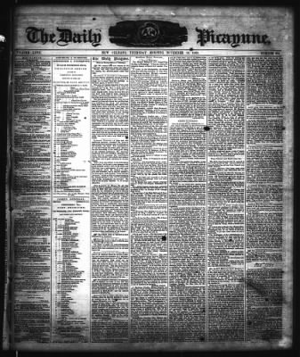 The Times-Picayune from New Orleans, Louisiana on November 19, 1863 · Page 1