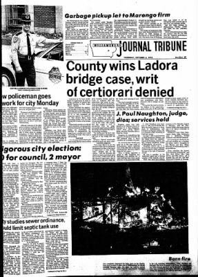 Williamsburg Journal Tribune from Williamsburg, Iowa on October 4, 1973 · Page 1