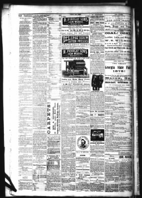 The Atlanta Constitution From Atlanta Georgia On August 26 1875