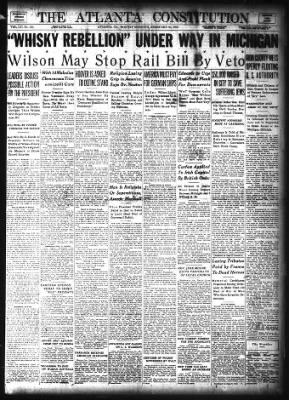 The Atlanta Constitution from Atlanta, Georgia on February 23, 1920 · Page 1