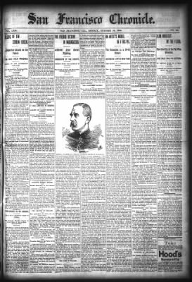 San Francisco Chronicle from San Francisco, California on October 14, 1895 · Page 1