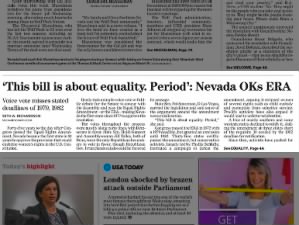 Nevada becomes first state in 40 years to ratify the Equal Rights Amendment