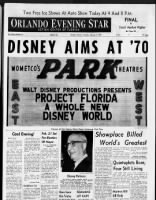 Florida's Disney World expected to open in 1970 or 1971
