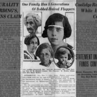 One Family Has 5 Generations Of Bobbed-Hair Flappers