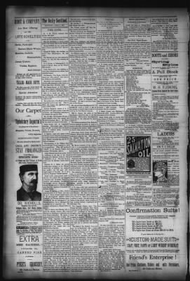 The Fort Wayne Sentinel from Fort Wayne, Indiana on April 4, 1885 · Page 4