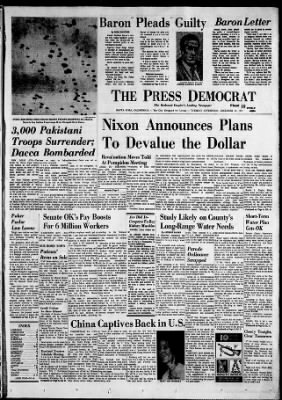 The Press Democrat from Santa Rosa, California on December 14, 1971 · 1