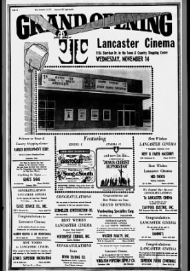 Lancaster Cinema I & II opening