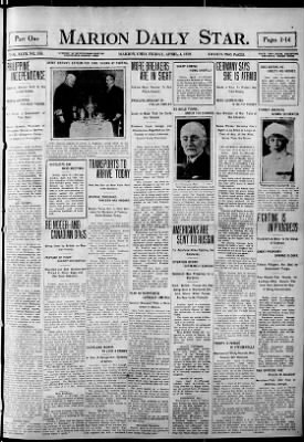 The Marion Star from Marion, Ohio on April 4, 1919 · 1