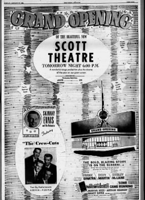 Scott theatre opening