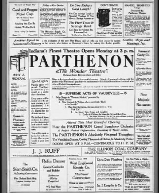 Parthenon theatre opening