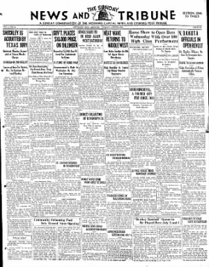 The Sunday News and Tribune from Jefferson City, Missouri • Page 1