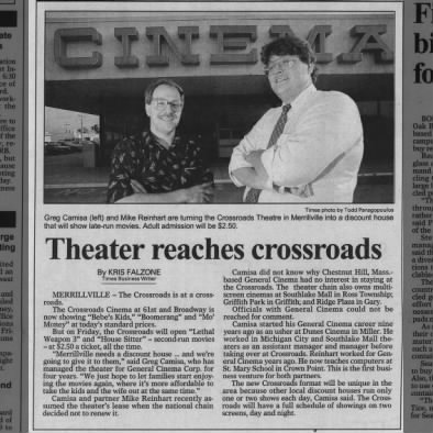 Crossroads Cinemas as a discount cinema.