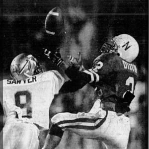 1993 Orange Bowl, Corey Dixon TD vs. Corey Sawyer