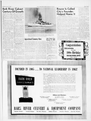 The Escanaba Daily Press from Escanaba, Michigan • Page 110
