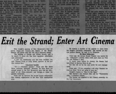Art Cinema opening article