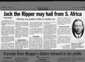 jack the ripper newspaper articles