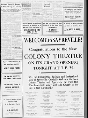 Colony theatre in Sayreville opening