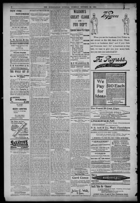 The Indianapolis Journal from Indianapolis, Indiana on October 30, 1894 · 8