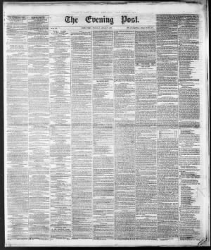 The Evening Post from New York, New York • Page 1