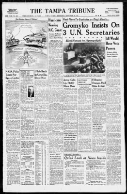 The Tampa Tribune from Tampa, Florida on September 20, 1961 · 1