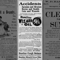 Hamlins Wizard Oil ad (1904)
