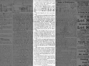 Maryland newspaper reports on aftermath of the Battle of Antietam (Sharpsburg) for Union troops