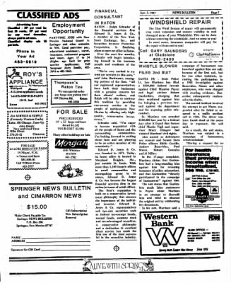 Springer News-Bulletin from Springer, New Mexico on April 3, 1987 · Page 11