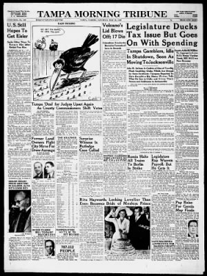 The Tampa Tribune from Tampa, Florida on May 28, 1949 · 1