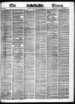 The Times From London Greater London England On July 22 1851