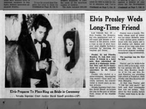 Elvis Presley marries Priscilla Beaulieu