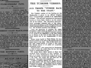 Turkish perspective on the opening days of the Gallipoli Campaign landings