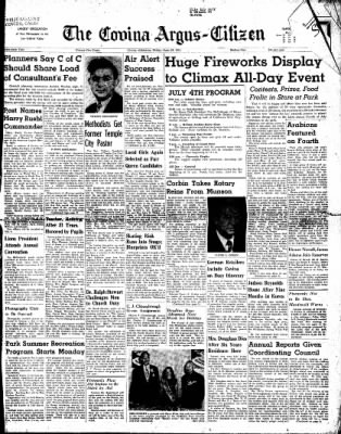 Covina Argus from Covina, California on June 29, 1951 · Page 1