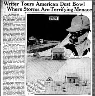 1937 Writer tours american dust bowl